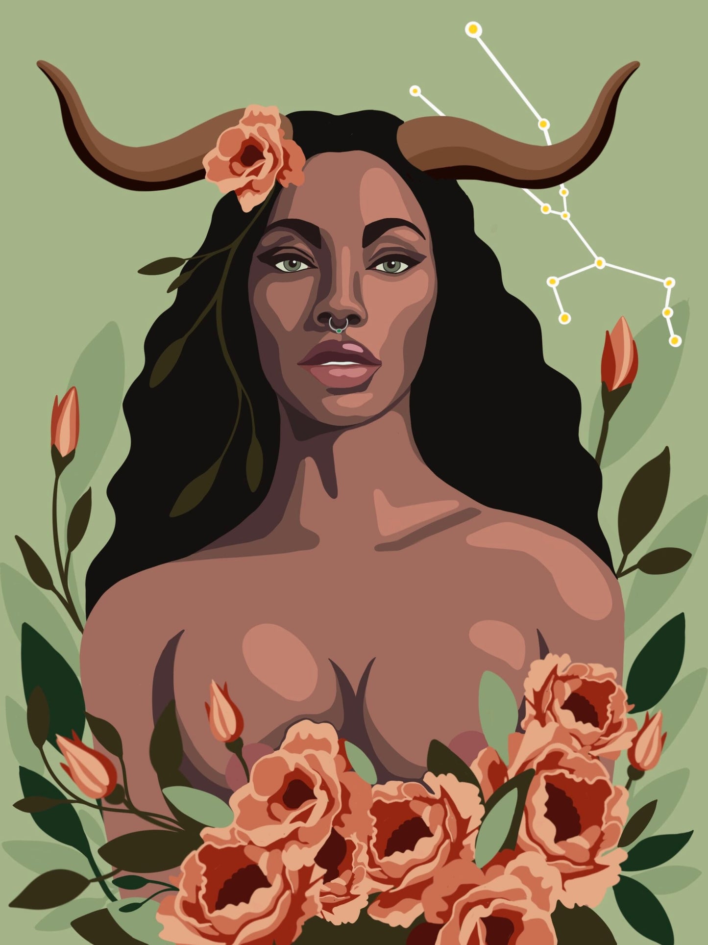 Astrology Paint by Numbers Series – Taurus | Paint Your Peach