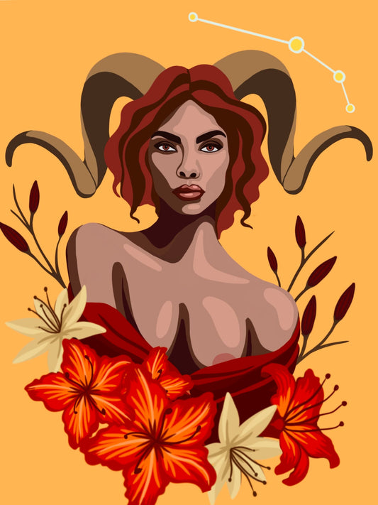 Astrology Paint by Numbers Series – Aries | Paint Your Peach