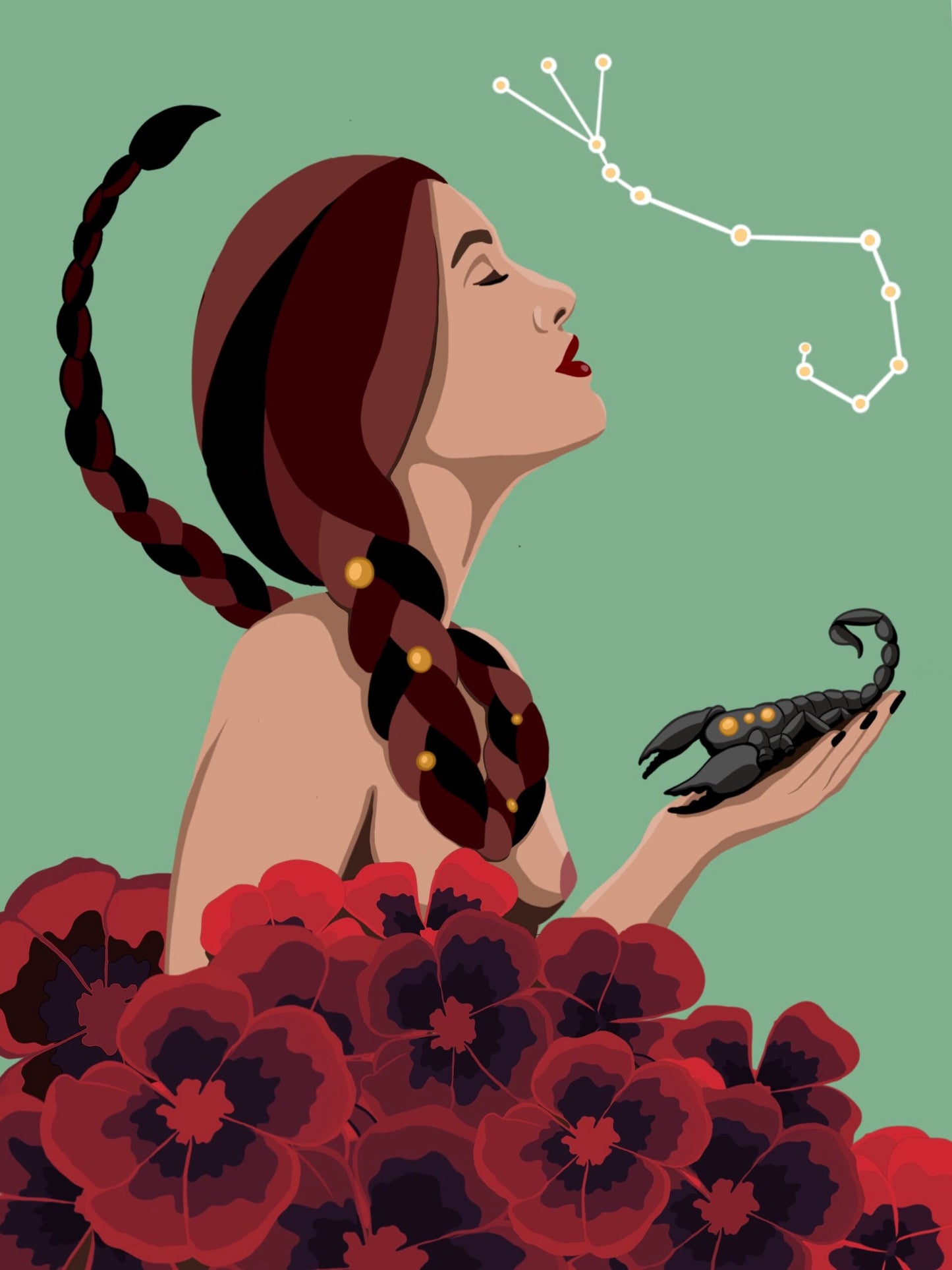 Astrology Paint by Numbers Series – Scorpio | Paint Your Peach