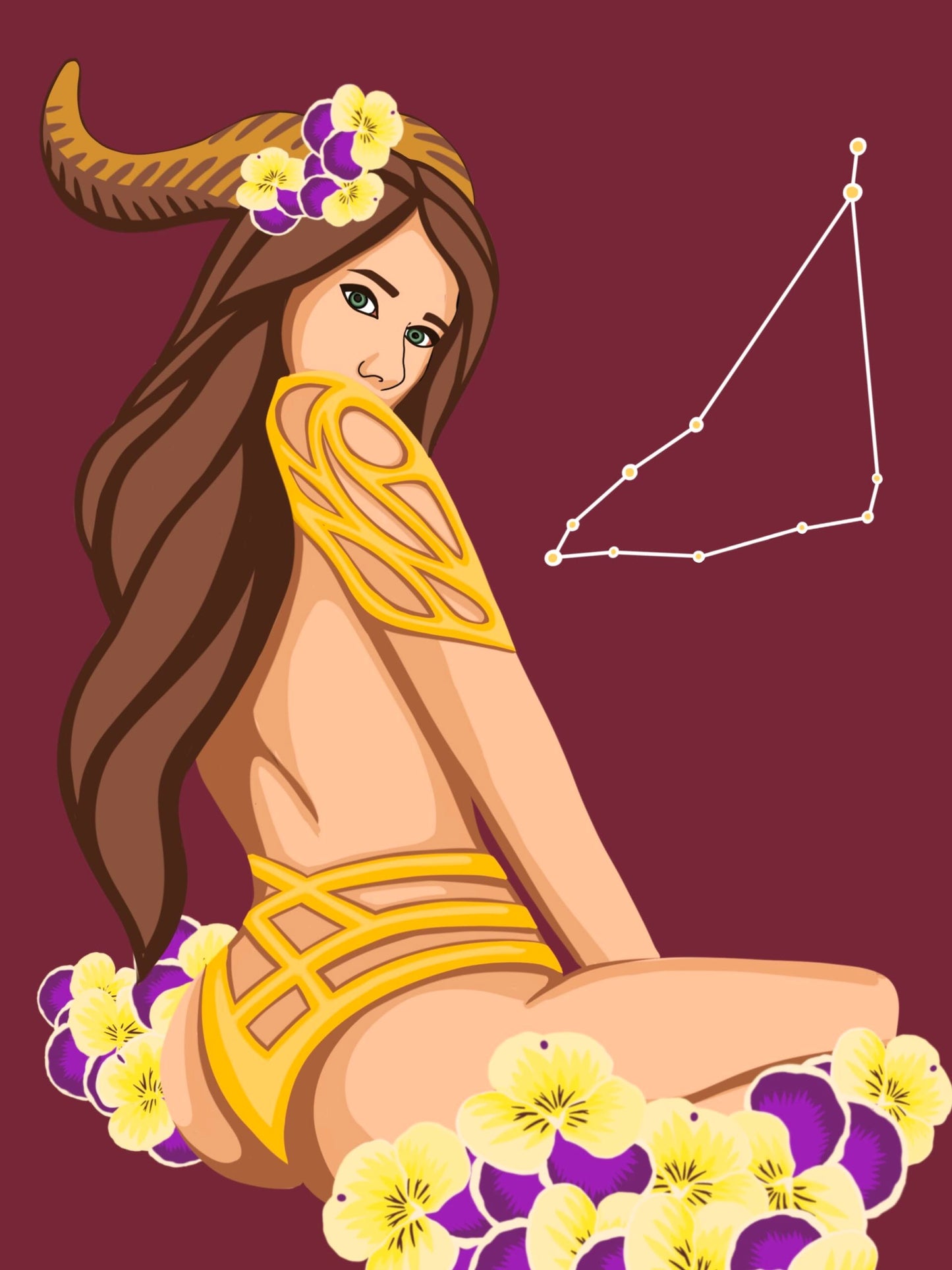 Astrology Paint by Numbers Series – Capricorn | Paint Your Peach