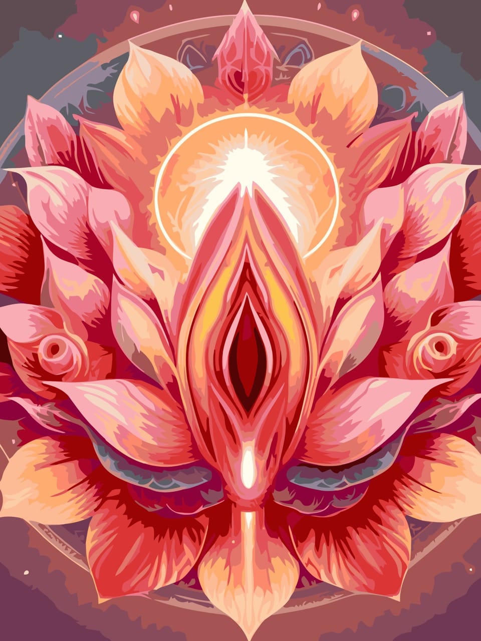 Yoni Paint By Numbers – Intermediate | Paint Your Peach