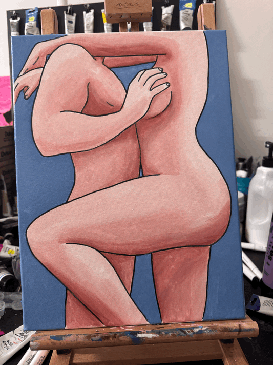 Couples DIY and Paint By Numbers – DIY kit – I already have my own paint and brushes – Canvas on frame | Paint Your Peach